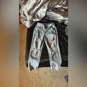 Graphic American Eagle jeans